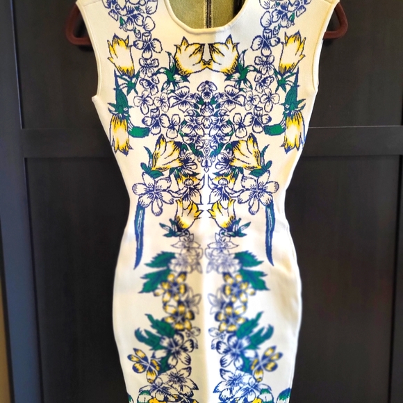 BCBG Ellena Tiger Lily Dress bodycon dress size XS - Picture 10 of 10